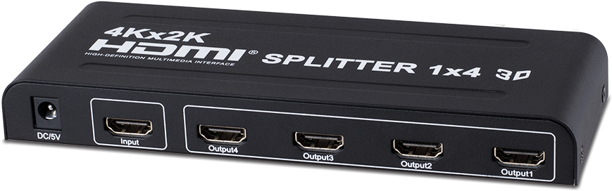 1 To 4 Hdmi Spli 58b575b6e5bab - Pr Sp104 4k (1000x1000), Png Download