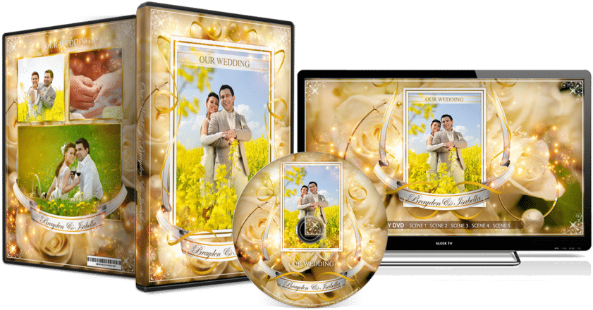 Wedding Dvd Cover - Psd Templates Wedding Cover (870x498), Png Download