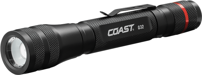 Coast G32 Flashlight Pure Beam Focusing 355 Lumens - Coast G32 (1007x566), Png Download
