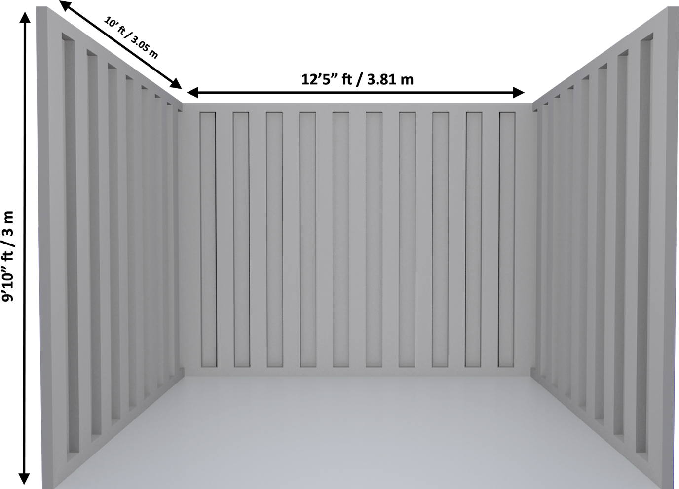 A Rent A Space 125 Sqft Unit - Garage (2107x992), Png Download