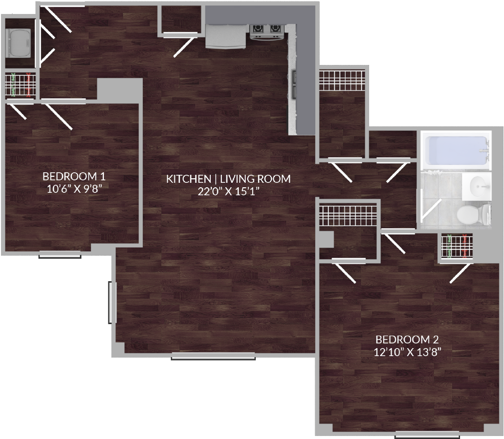 Design Your Space - Floor Plan (1080x1007), Png Download