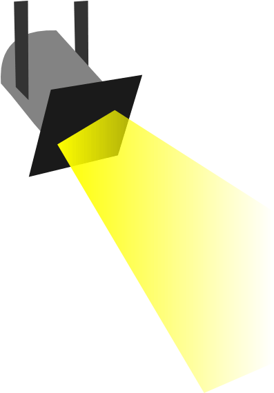 Light Beam Clipart 3 By Erin - Spot Lights Clip Art (600x569), Png Download