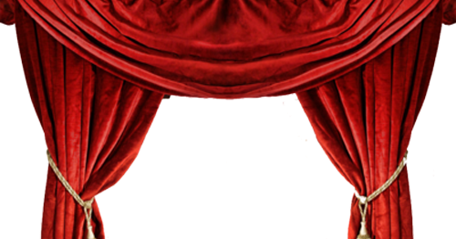 Red Curtains Png (500x262), Png Download