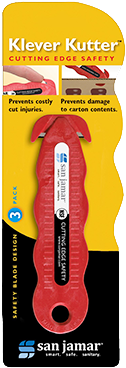 San Jamar Klever Kutter Box Cutter - San Jamar Kk403 Klever Kutter Safety Cutter - 3 / Pk (400x400), Png Download
