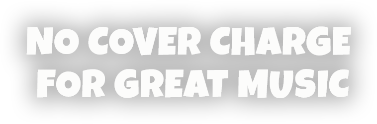 No Cover Charge - Black-and-white (1230x480), Png Download