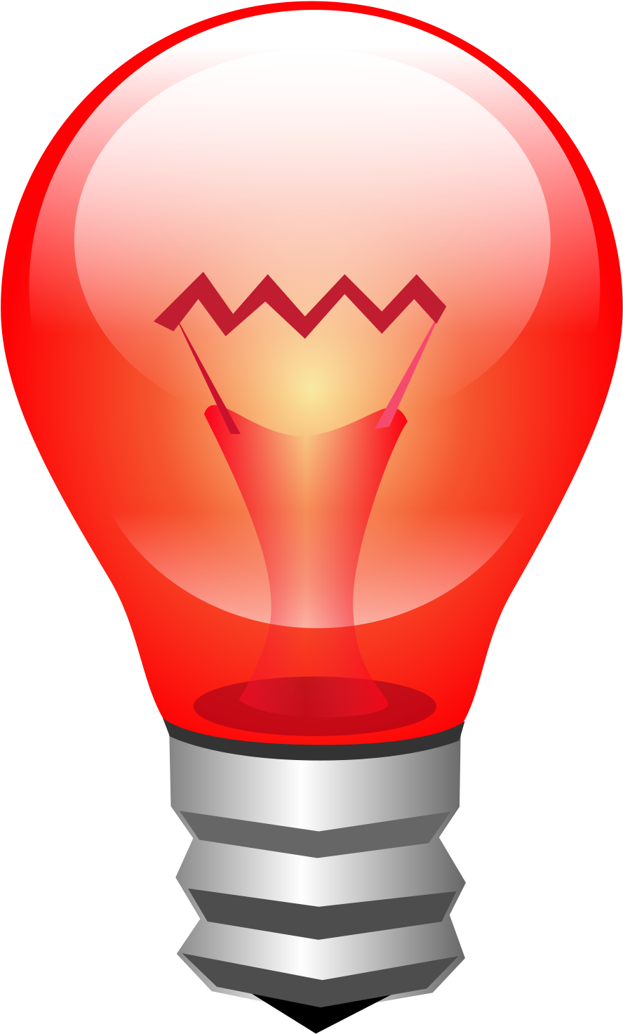 Bombilla Png - Bombilla Roja Png (2000x2000), Png Download