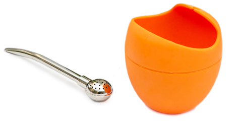 Yerba Mate Gourd And Bombilla Set - Bombilla (560x300), Png Download