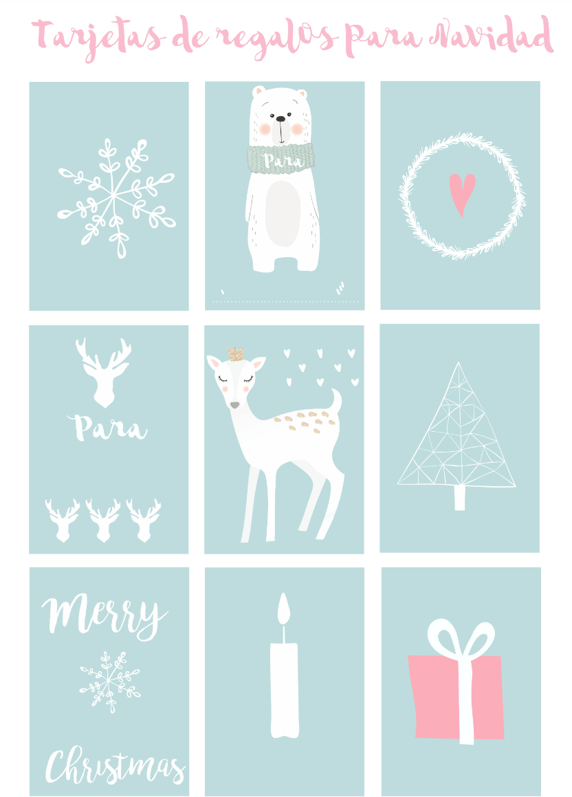 Tarjetas Para Regalos De Navidad - Poster (831x1200), Png Download