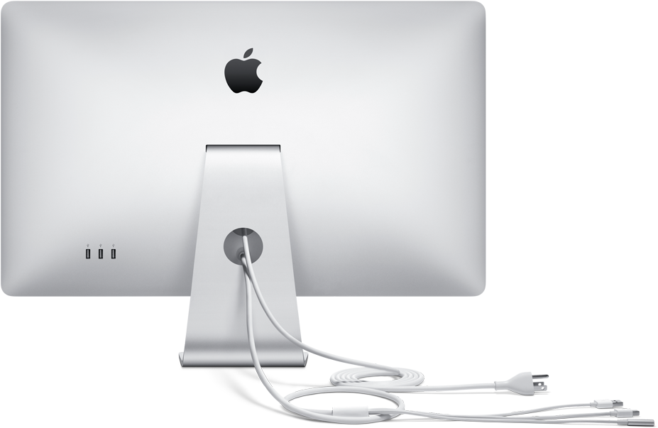 Apple Monitor 27 Download - Apple Cinema Display 27 Ports (980x711), Png Download