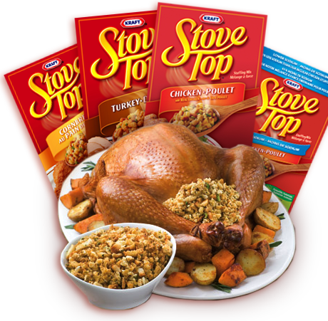 Chicken And Stuffing Bake - Kraft Stove Top Chicken Stuffing Mix (460x451), Png Download