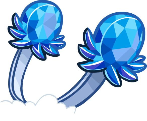 Merry Walrus Party Login Screen Crystal Puffle Earmuffs - Club Penguin Merry Walrus Hat (585x480), Png Download