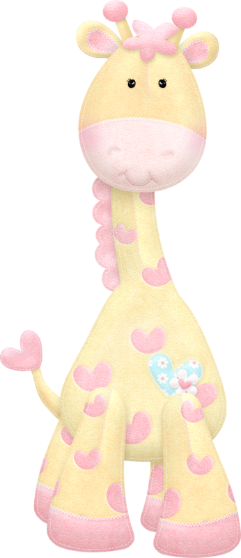 B *✿* Stuffed With Love - Baby Pink Giraffe Clipart (346x800), Png Download