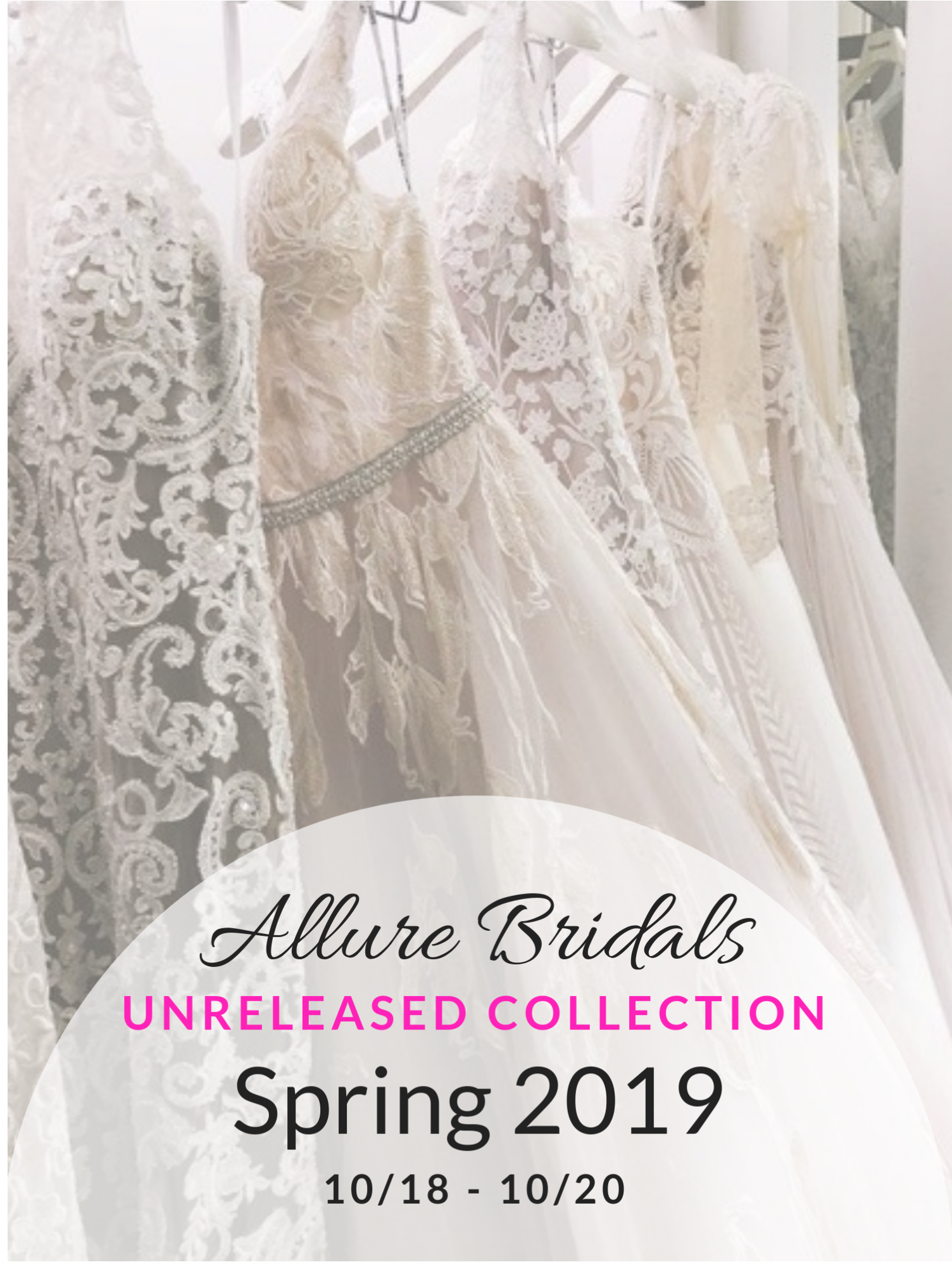 Allure Bridal Spring 2019 Trunk Show - Wedding Dress (2000x2000), Png Download