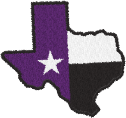 State Of Texas With Star (500x500), Png Download