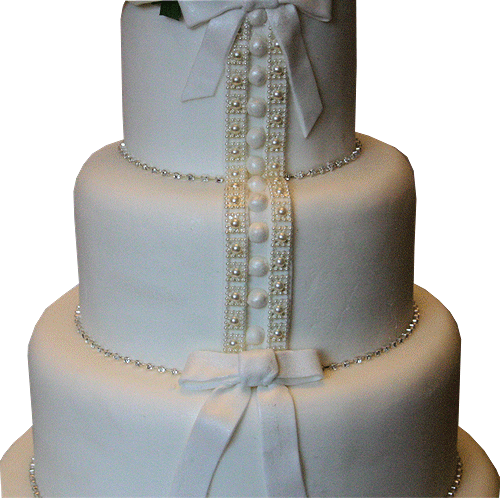 Lace Effect Wedding Dress Cake Derbyshire Nottinghamshire - Lace Weddings Dress Cake (500x498), Png Download