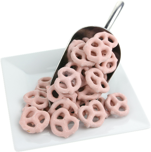 Raspberry Natural Yogurt Pretzels - Baking Mold (599x600), Png Download