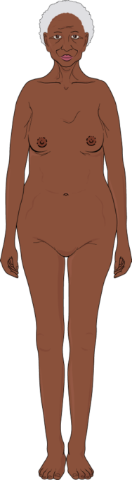 African Elderly Woman - Africa (188x680), Png Download