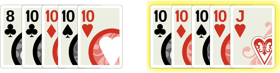Poker Hand Rankings List Of Poker Hands Order - Kicker (980x256), Png Download
