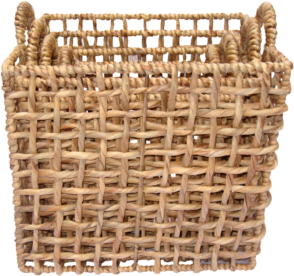 Water Hyacinth Iron Nesting Boxes Natural - Bayou Breeze Water Hyacinth & Iron Nesting Basket (1024x1024), Png Download