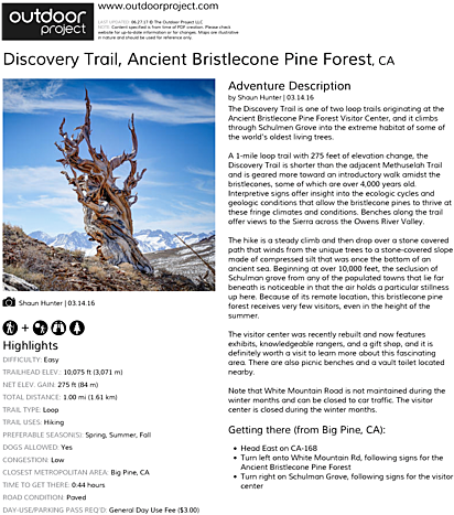 Discovery Trail Field Guide - Bridal Veil Falls Park Oregon (464x600), Png Download