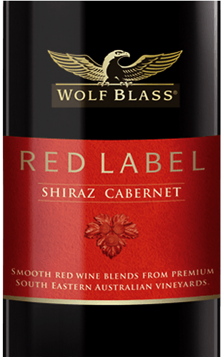 Wolf Blass Red Label Cabernet Merlot (375x500), Png Download