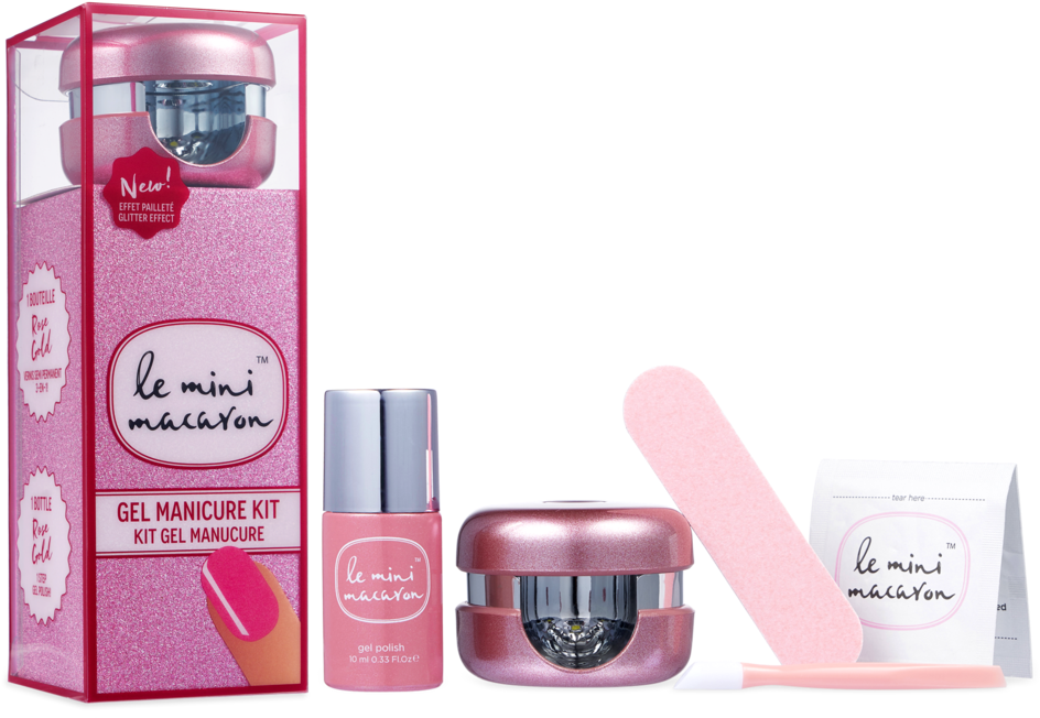 Gel Manicure Kit - Le Mini Macaron Kit Rose Gold (1024x1024), Png Download