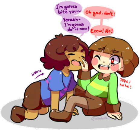 [blessed By A Colorful Masterpiece] Anonymous Asked - Undertale Vampires (500x500), Png Download