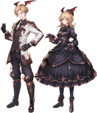 Vampires Npc - Gbf Vampire (480x400), Png Download