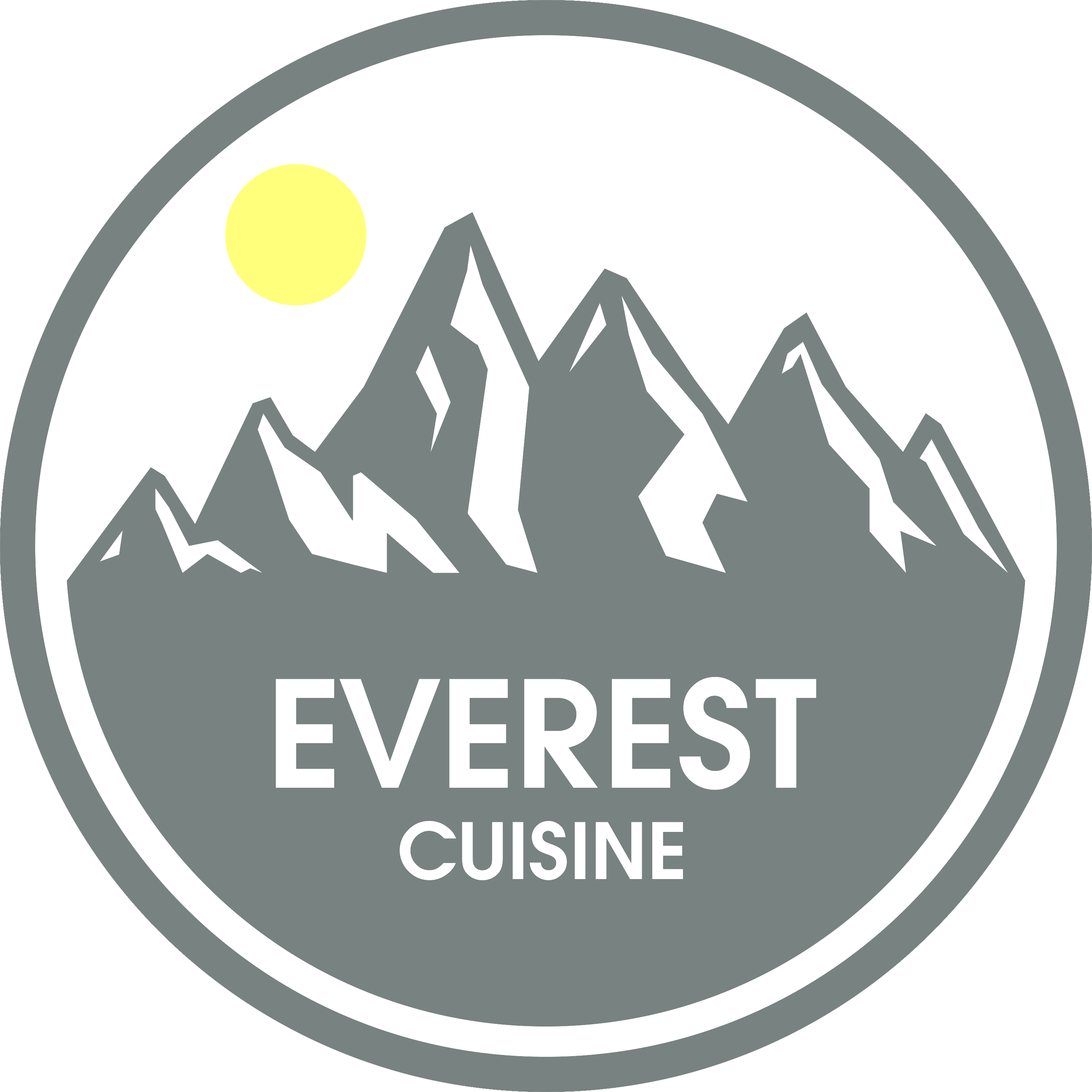 Logo - Everest Cuisine Columbus (2918x2918), Png Download