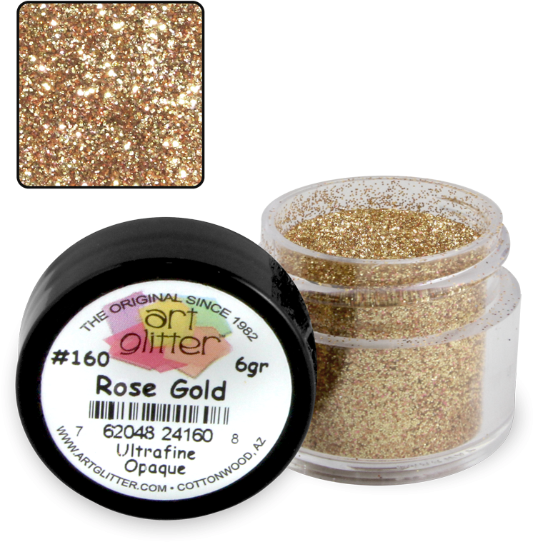 Art Glitter 160 Rose Gold 1/4 Oz (800x800), Png Download