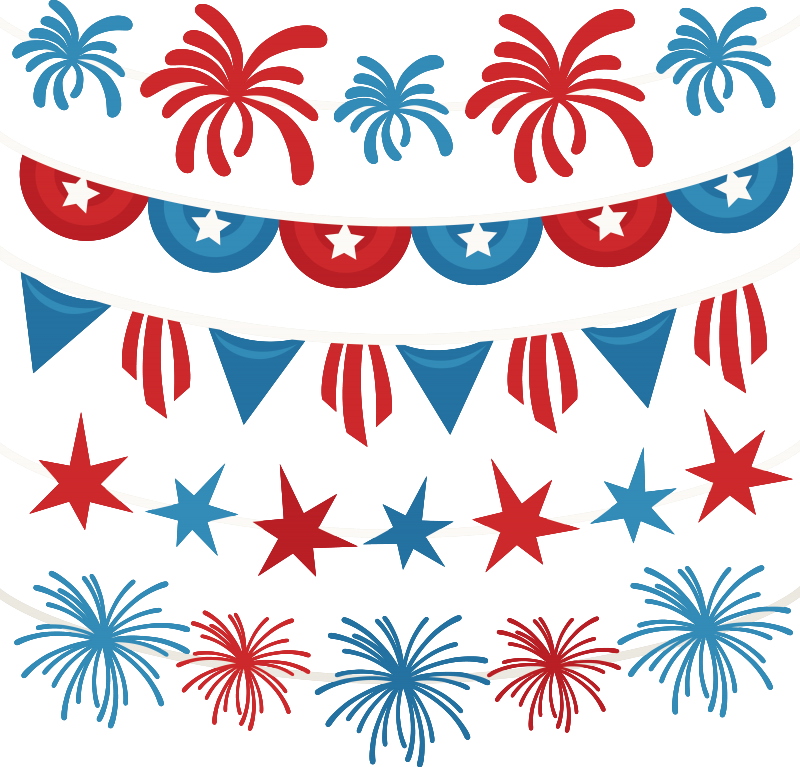 26 4th Of July Banners 4th Of July Banner 102 4th Of - 4th Of July Svg (800x767), Png Download