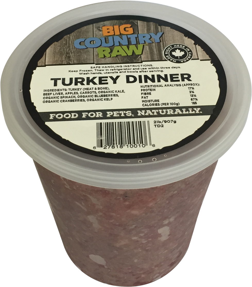 Turkey Dinner $7 - The Fluffy Carnivore Pet Food Market (1200x1200), Png Download