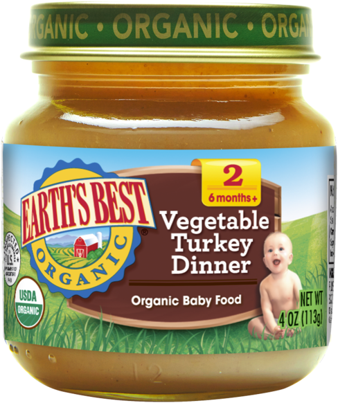 Vegetable Turkey - Earth's Best (506x600), Png Download