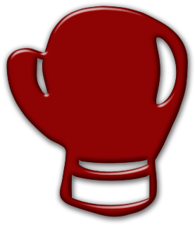 Right Clipart Boxing Glove - Red Boxing Glove Icon (420x420), Png Download