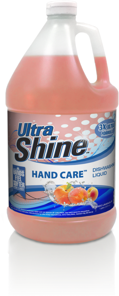 3x Ultra Shine™ Dishwashing Liquid - Dishwashing Liquid Lemon Scent (476x1024), Png Download