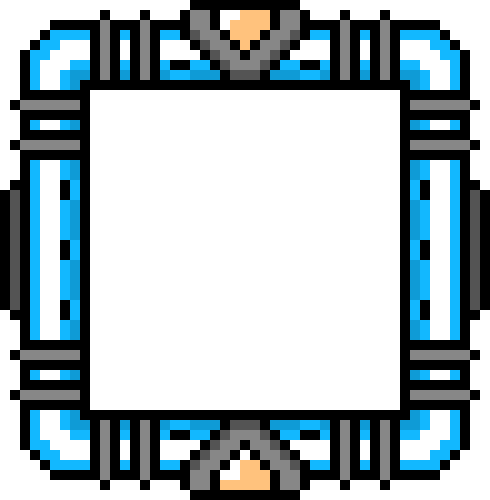 Robot Master Mugshot Selected*blank* - Pixel Art Frame Png (490x500), Png Download