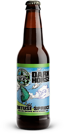 Bottle Of Beer Mock Up Obtusespruce Web - Dark Horse Obtuse Spruce (500x600), Png Download