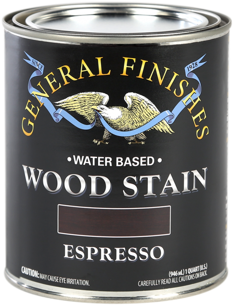 General Finishes Espresso Water Based Wood Stain, Quart - Grated Parmesan (546x650), Png Download