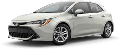 2019 Corolla Hatchback Se Cvt - Toyota Corolla 2019 White (520x368), Png Download