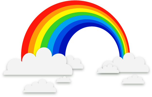 Rainbow - Get Well Soon Rainbow (629x409), Png Download