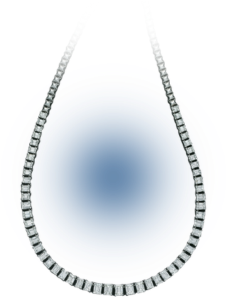 Single Line Necklaces - Black Moti Anklet (450x450), Png Download