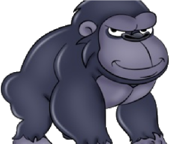 Silverback Gorilla Cartoon (640x480), Png Download