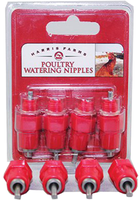 Harris Farms Poultry Water Nipple - Watering Nipples - 4 Pk (700x700), Png Download