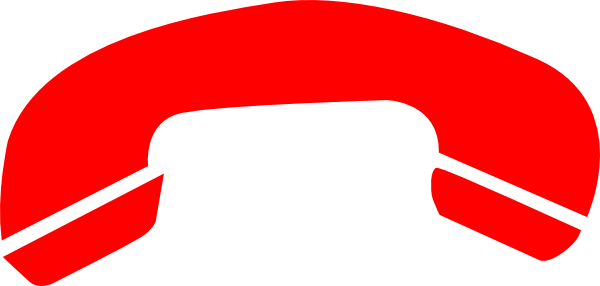 Small - Red Hang Up Button (600x286), Png Download