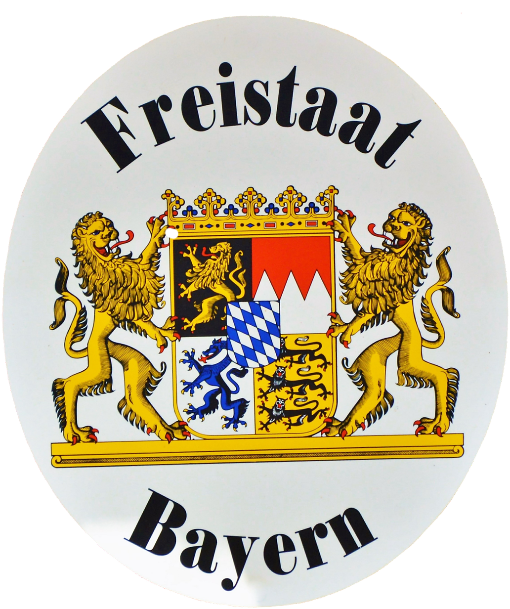 Shield Metal Sign Coat Of Arms - Freistaat Bayern Wappen (1098x1280), Png Download