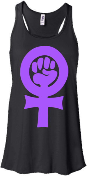 Feminist Symbol T-shirt Smash The Patriarchy - New Genuine Ford Parts Ladies Flowy Racerback Tanktop (600x600), Png Download