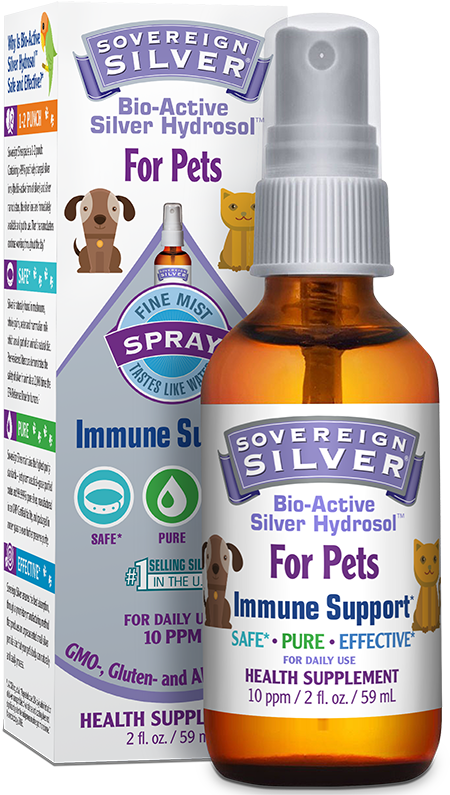 Sovereign Silver Pets Fine Mist Spray - Colloidal Silver Drops (601x800), Png Download