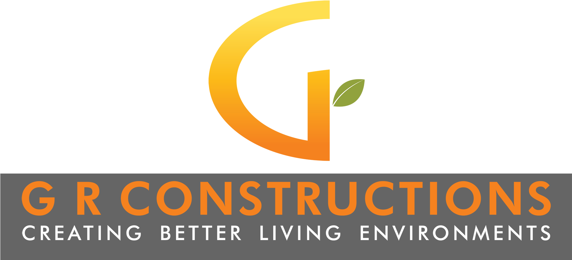 Logo Logo - Gr Constructions Logo (2000x926), Png Download