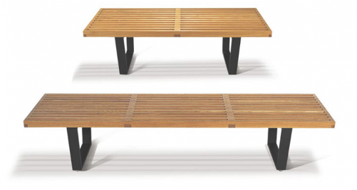 Tao Bench - Alphaville 4' Bench Bn-wood-4-nat Mid-century (500x500), Png Download