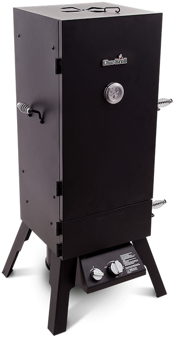 Char-broil Vertical Gas Propane Smoker - Char-broil 20-lb Cylinder Piezo Ignition Gas Vertical (359x700), Png Download